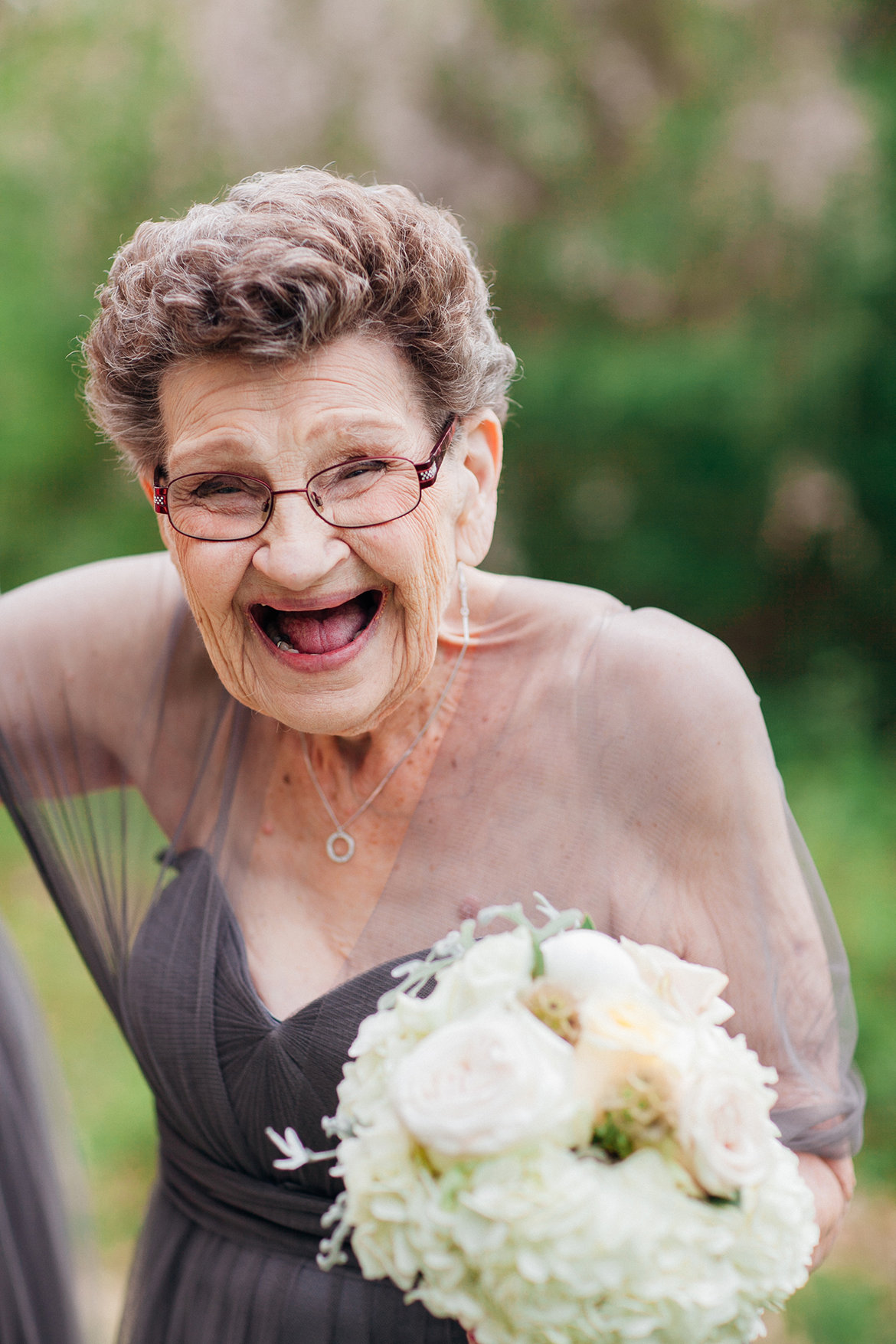 grandma as a bridesmaid
