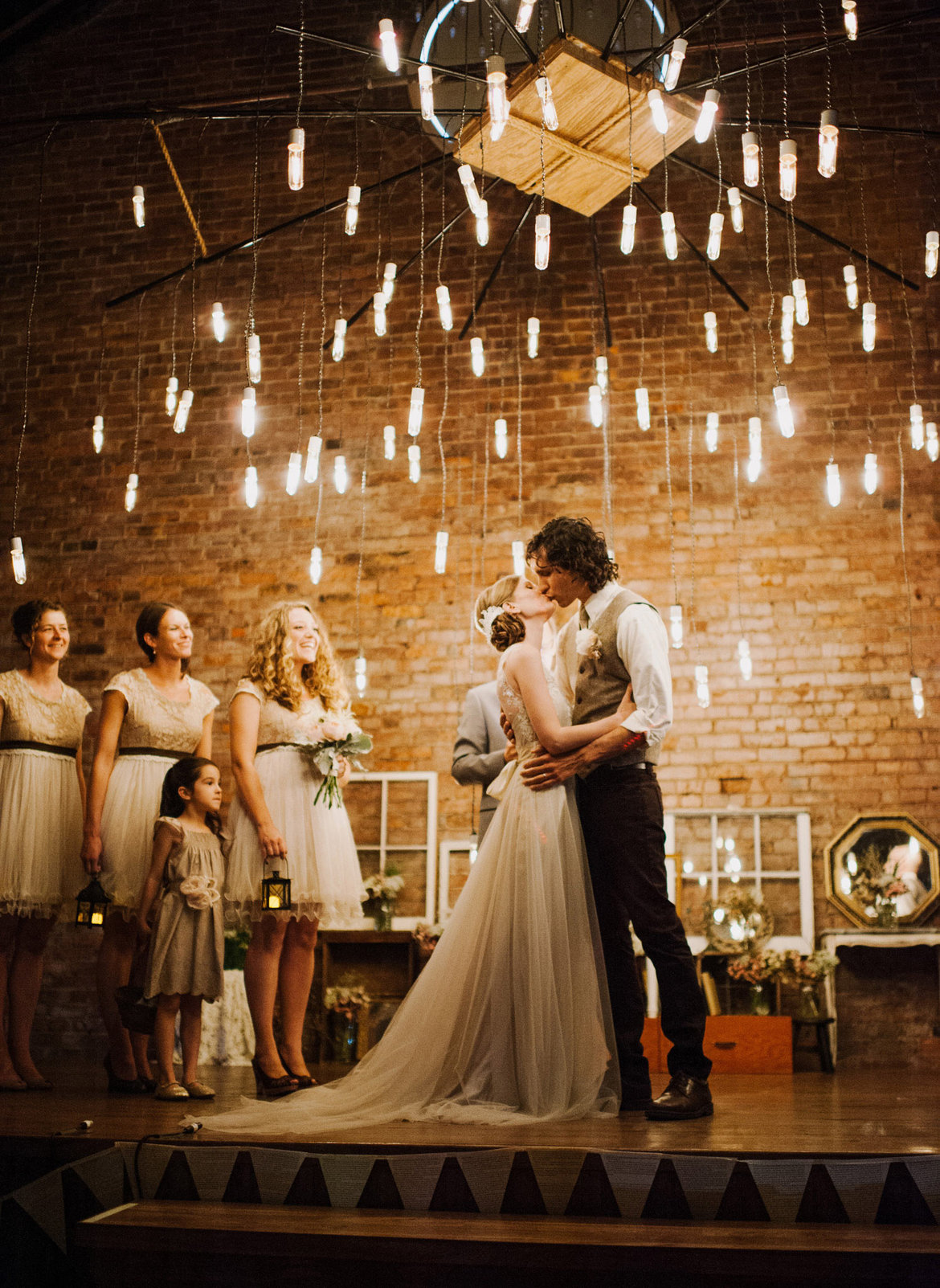 magical wedding lighting