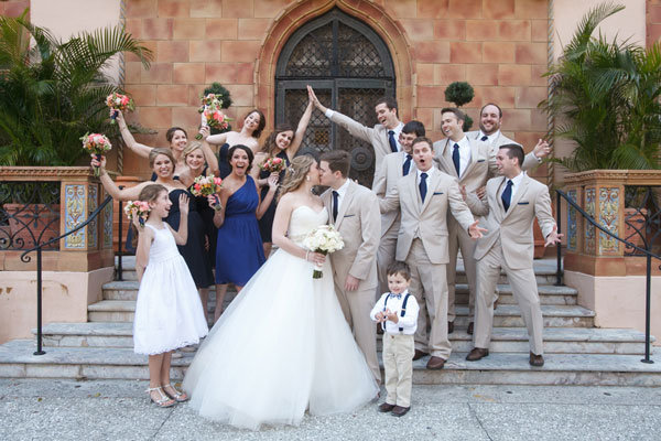 silly bridal party photo