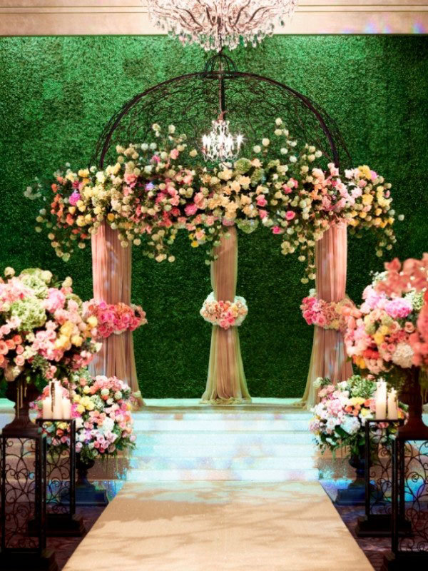 garden wedding indoors
