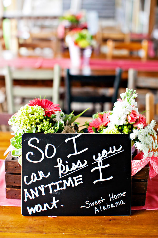 movie quotes on wedding reception tables
