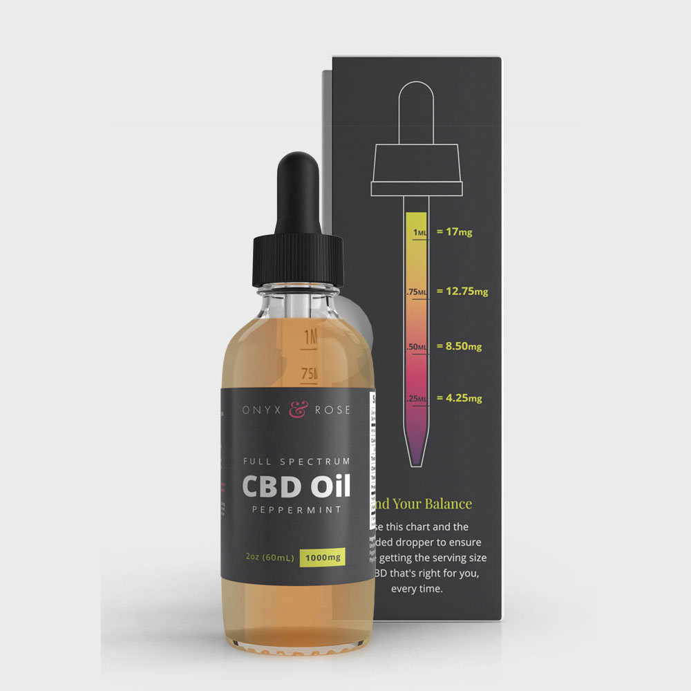 Onyx & Rose CBD Oil in Peppermint