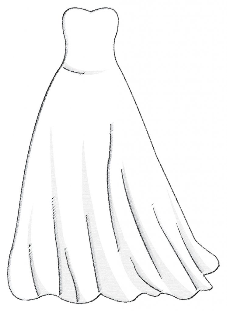 Ballgown wedding dress silhouette