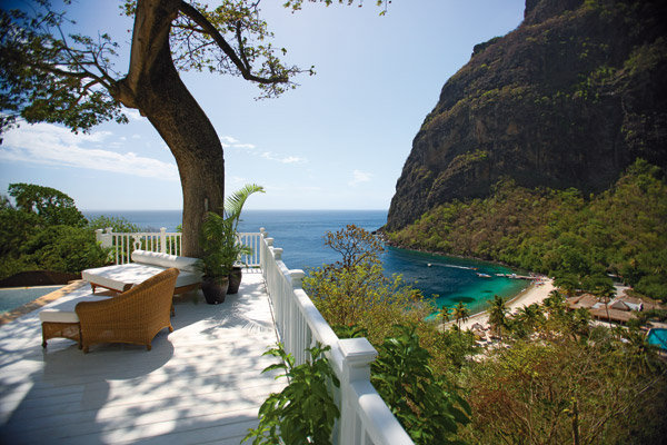 sugar beach in st lucia