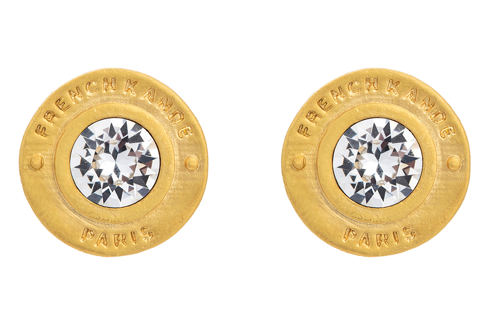 14k gold-plated earring studs by French Kande