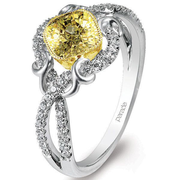 parade design yellow diamond ring