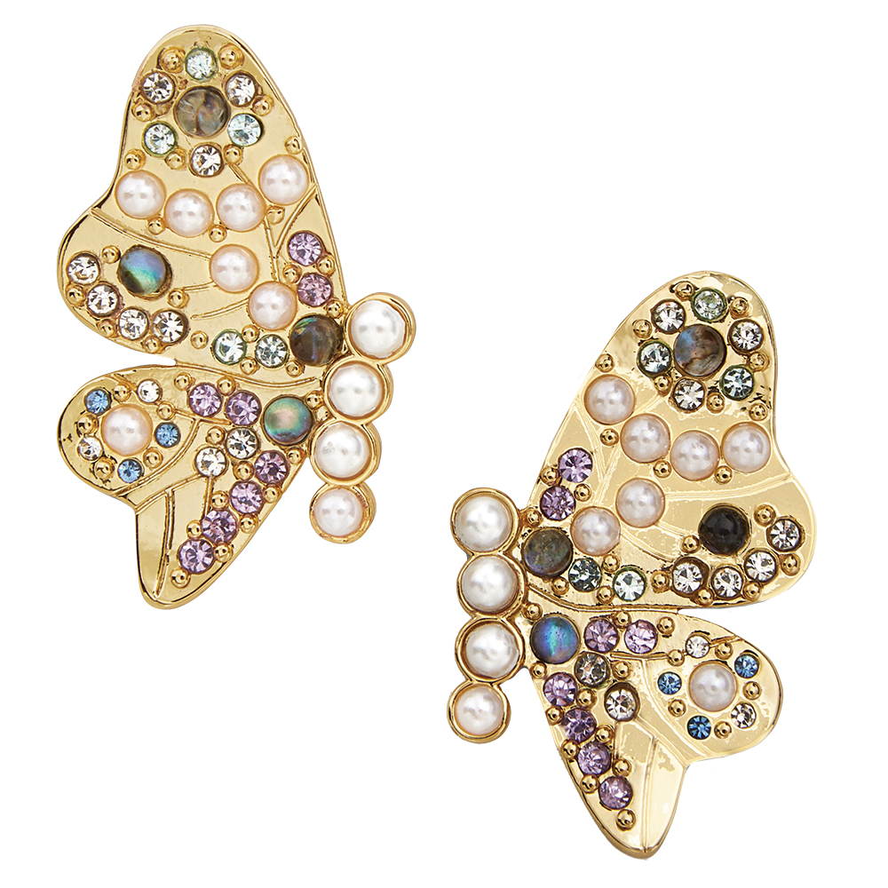 Butterfly stud earrings by BaubleBar
