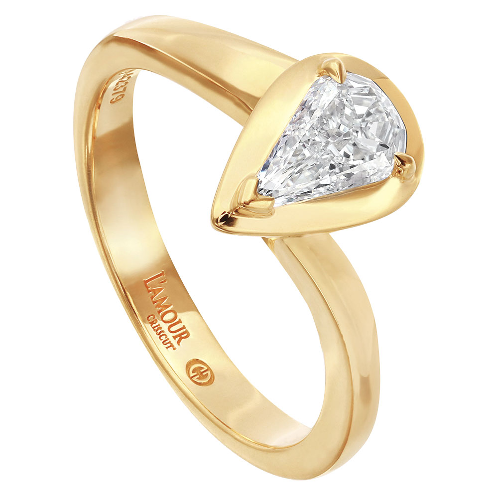 Christopher Designs gold engagement ring