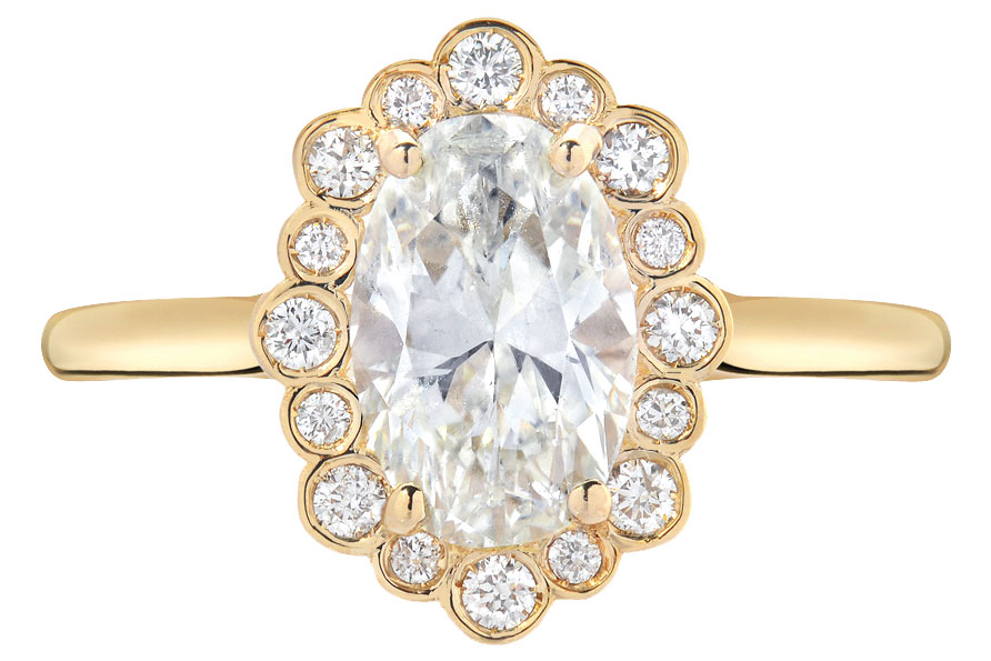 Edward Avedis gold engagement ring