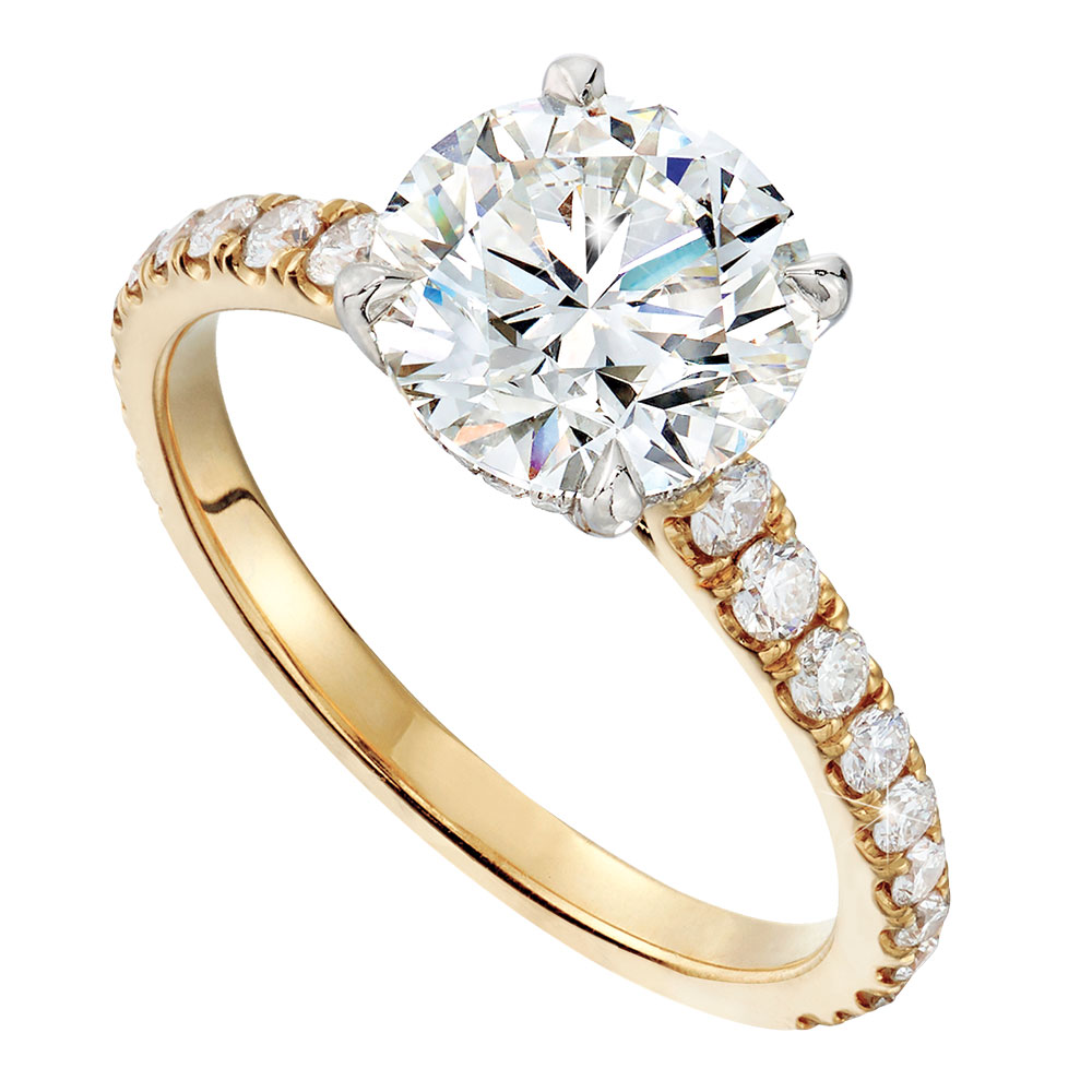 Lauren Addison gold engagement ring
