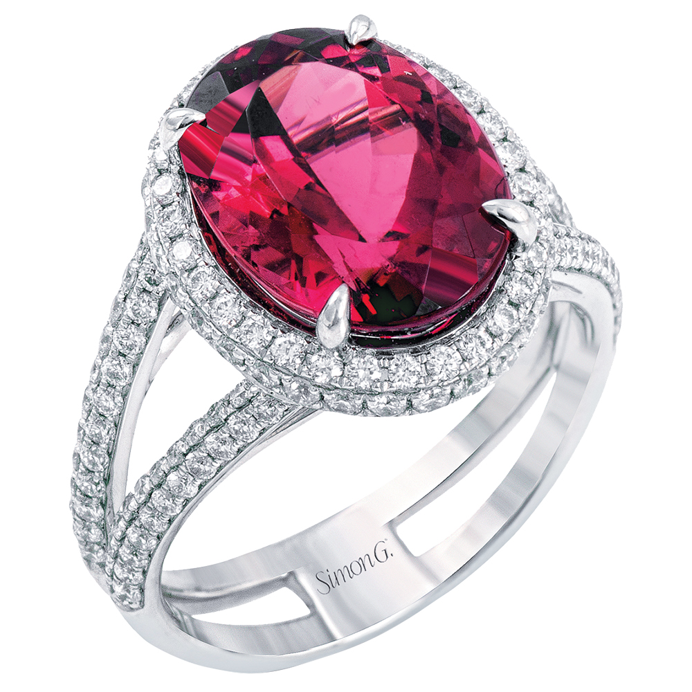 Ruby engagement ring by Simon G Jewelry