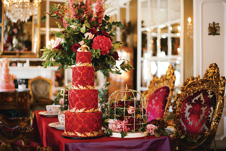 Four tier wedding cake by Elizabeths Cake Emporium