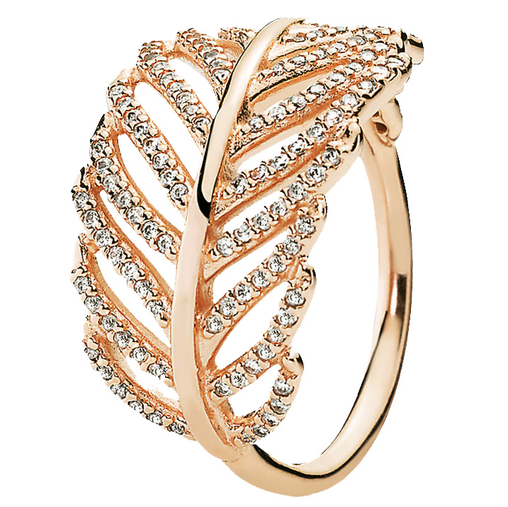 Feather ring by Pandora