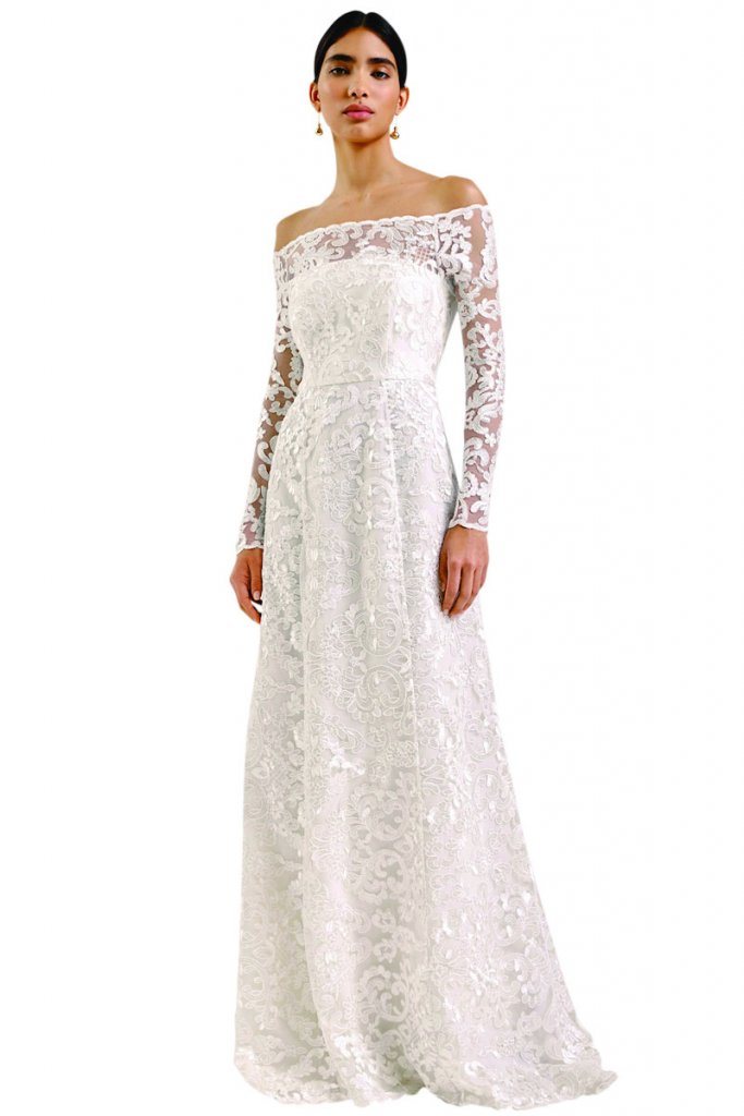 whistles lace wedding gown