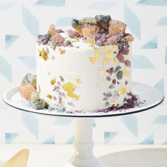 Watercolor wedding cake by Lael Cakes