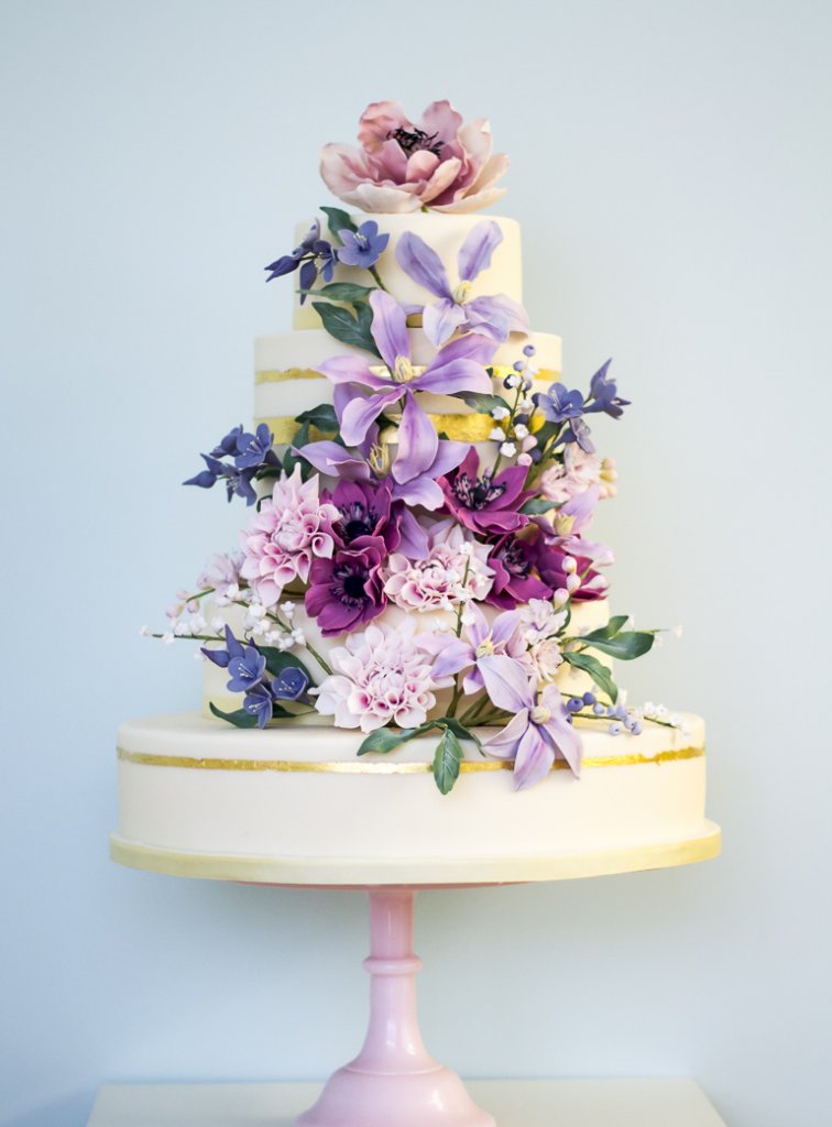 pastel wedding cake