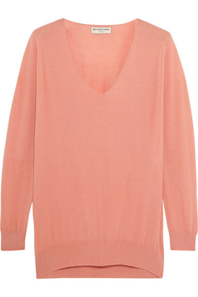 coral sweater
