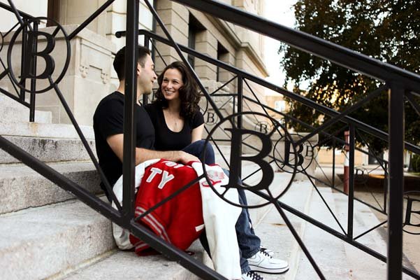 high school sweethearts engagement photos
