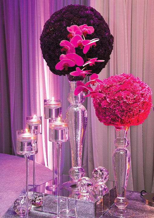 carnation wedding centerpiece