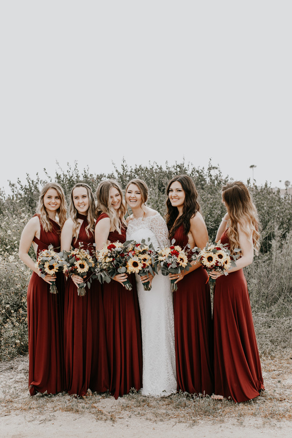 maroon and yellow wedding color palette