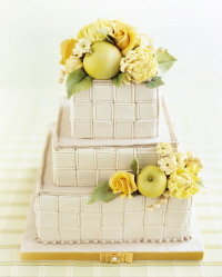 apples and roses wedding cake by collette foley