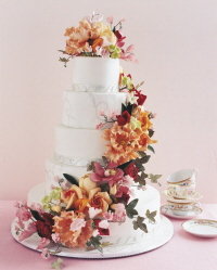 classic floral wedding cake by ron ben-israel