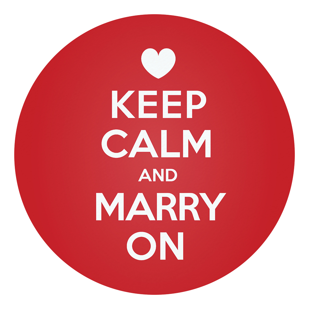 keep calm and marry on save the date card