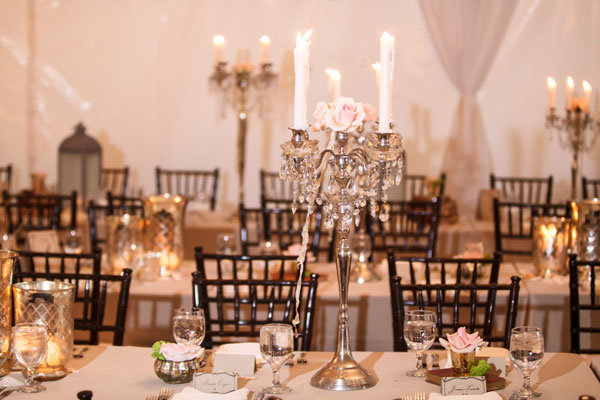 candelabra and roses 