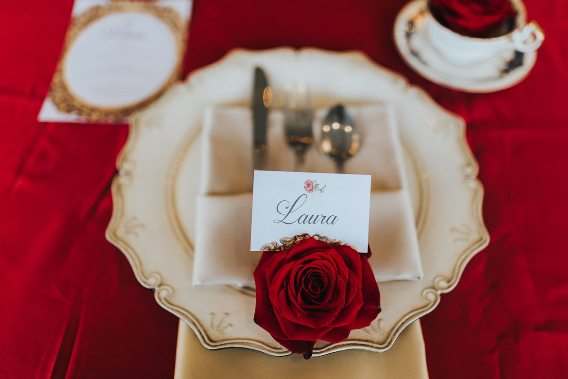 beauty and the beast wedding inspiration