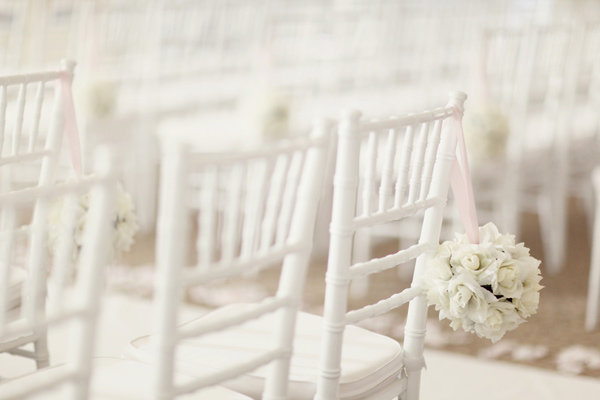 white wedding chairs 