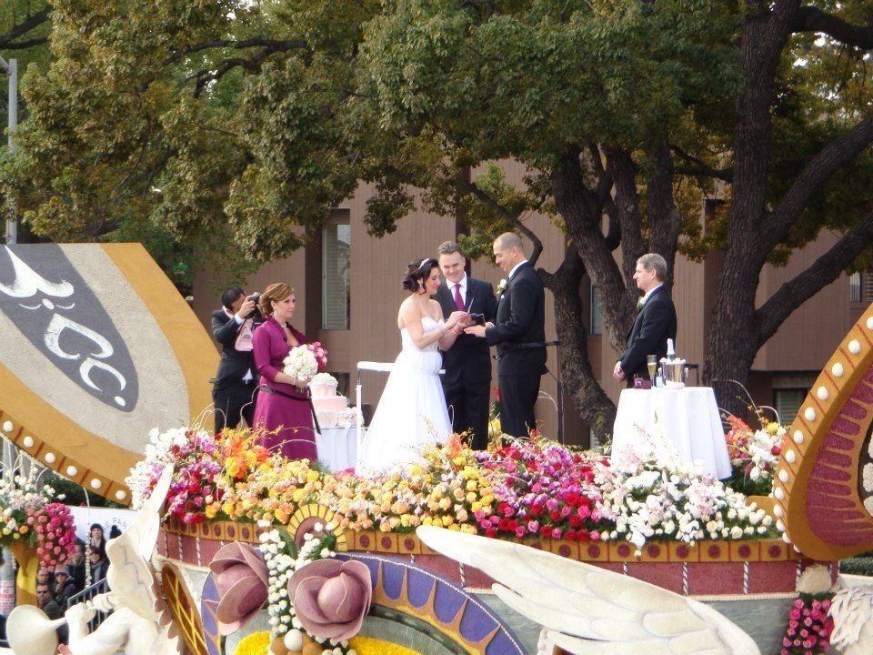 rose parade wedding