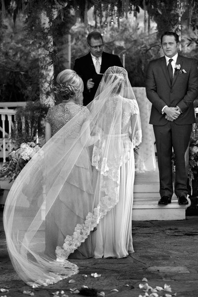 bride during wedding ceremony