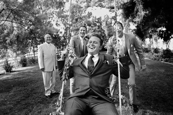 groom on swing