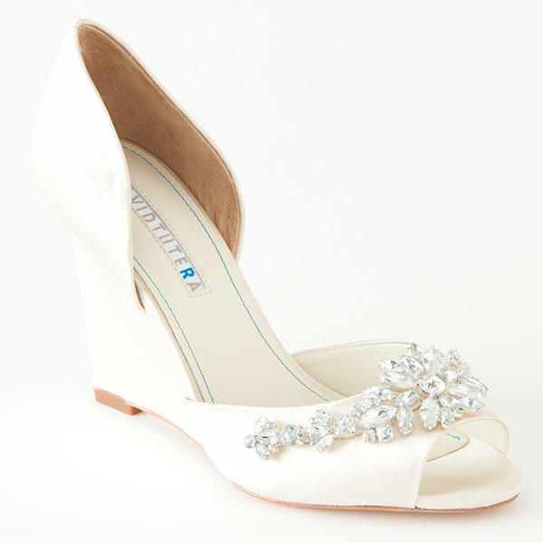 winter by david tutera wedding shoe