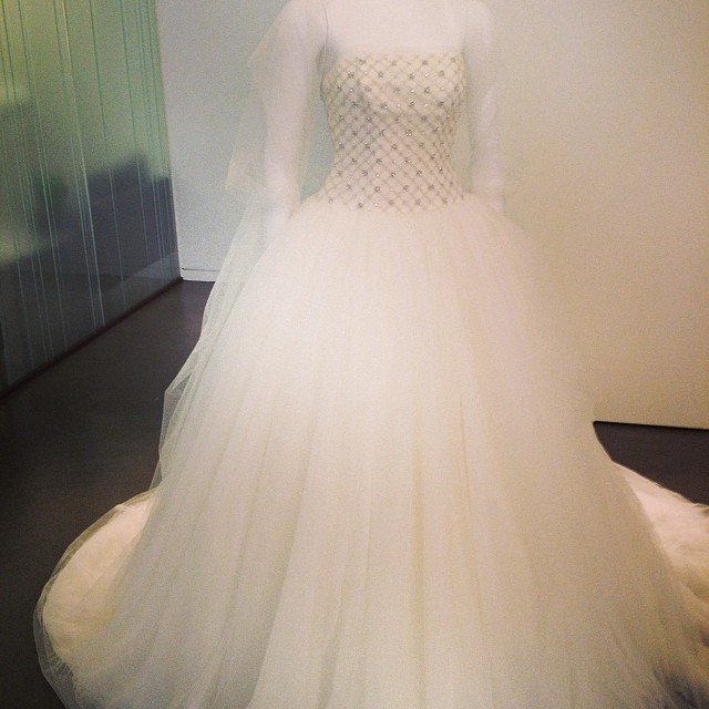 white by vera wang wedding dress