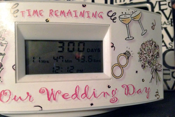 wedding countdown clock