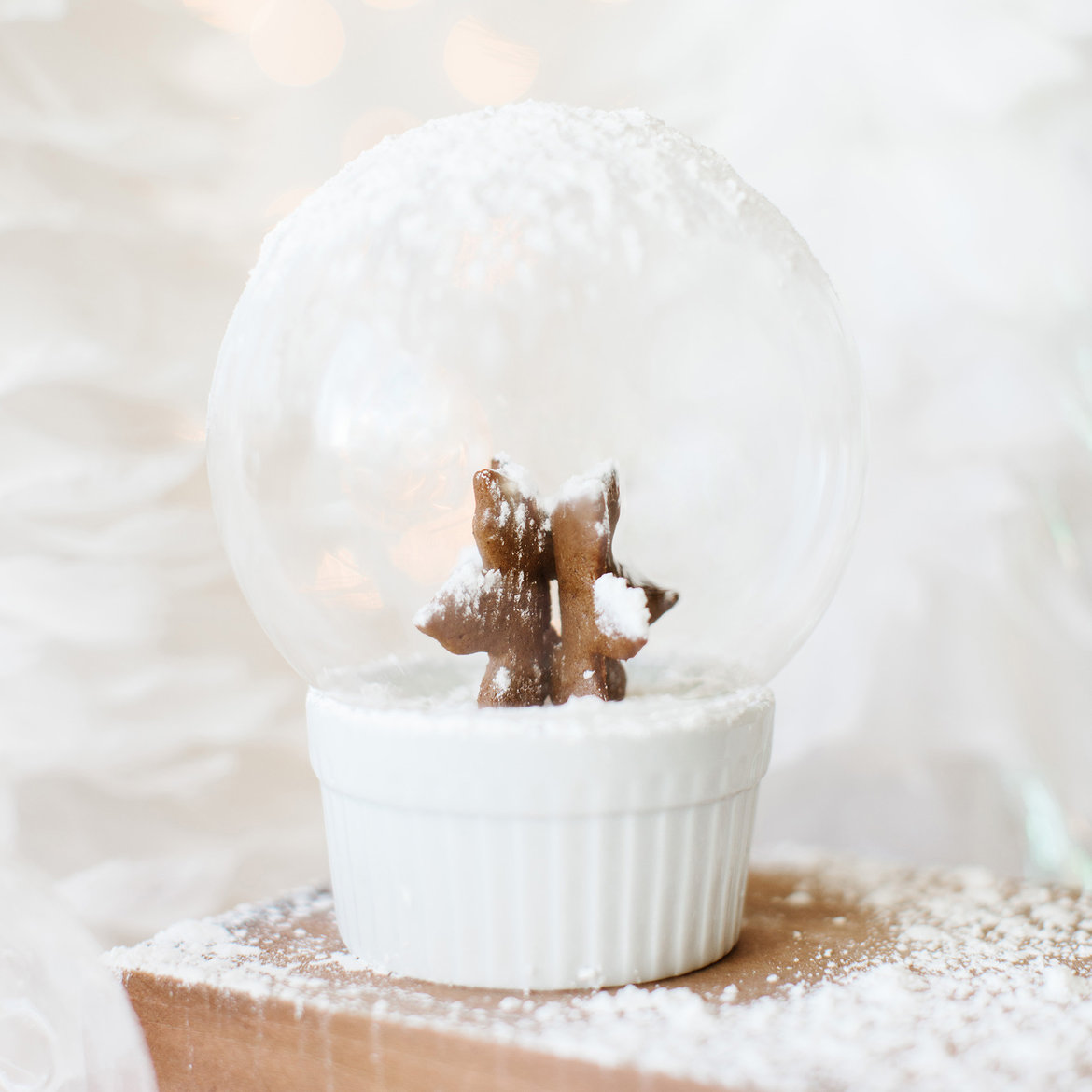 gingerbread snowflake pudding