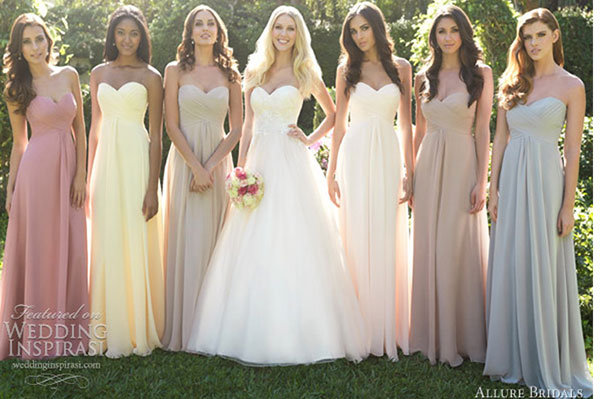 wedding and bridesmaid dresses