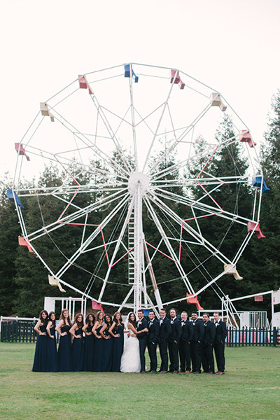 bridal party ferris wheel