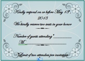 Wedding invitations and guest
