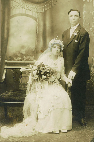 1910 wedding hair style