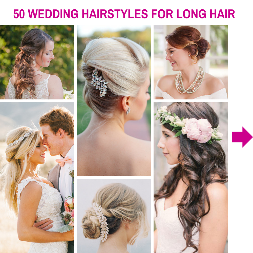 wedding hairstyle for long hair