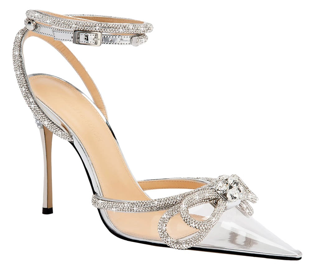 clear wedding shoe