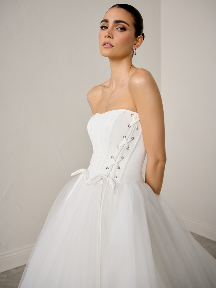 corset wedding dress