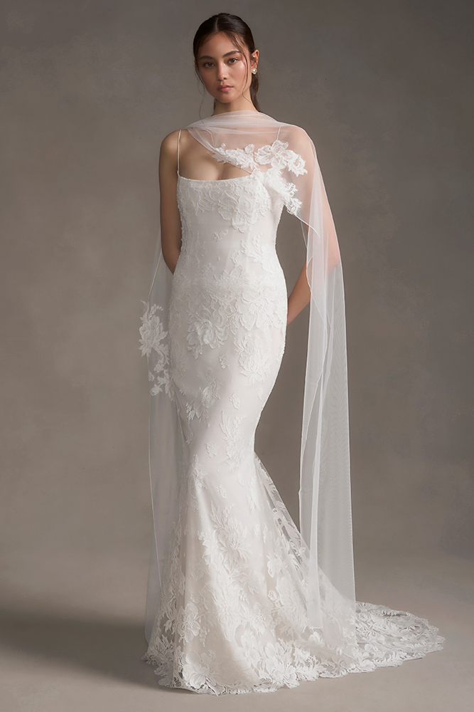 floral wedding dress