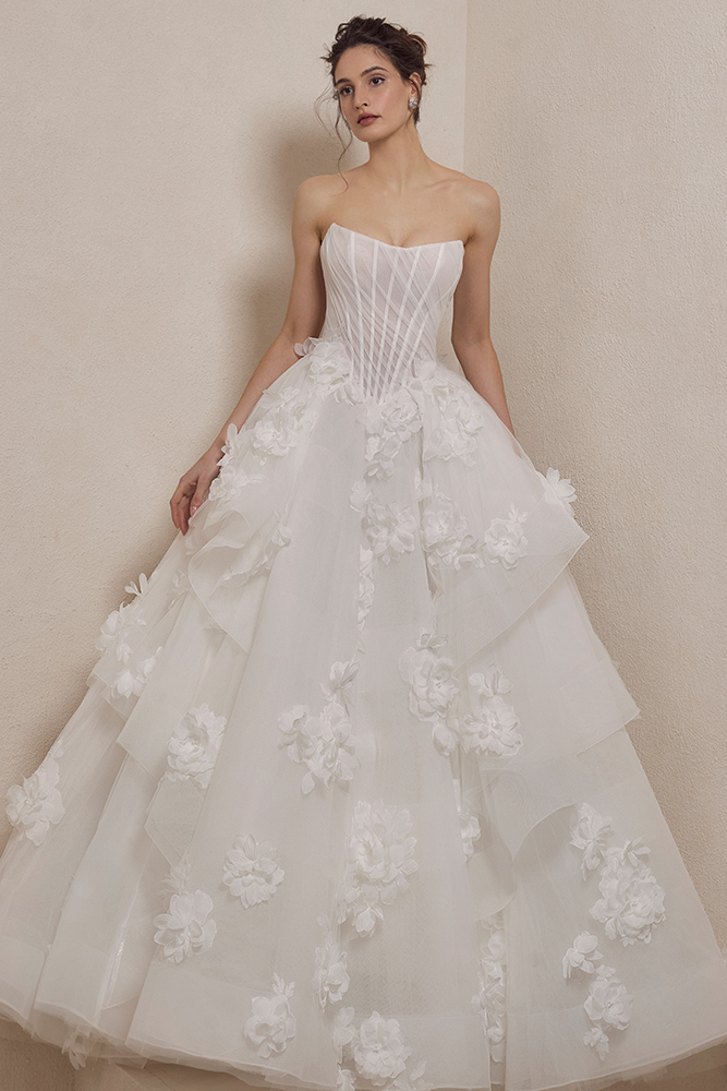 floral wedding dress