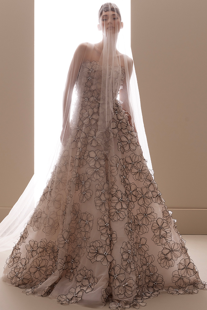 floral wedding dress