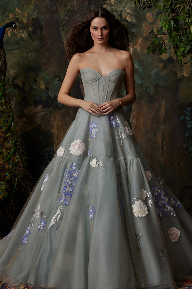 floral wedding dress