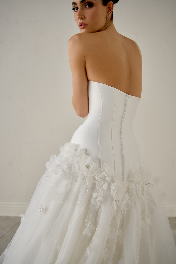 floral wedding dress
