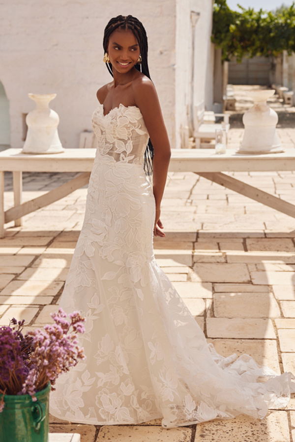floral wedding dress